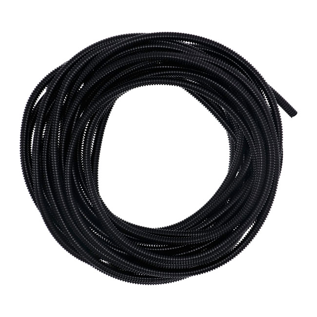PVC split wiring loom. 50ft, Black