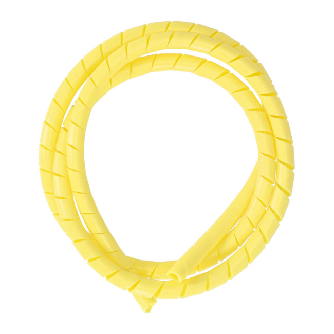 Spiral wrap, wiring loom. 1/2" dia. Yellow
