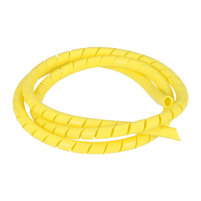 Spiral wrap, wiring loom. 1/2" dia. Yellow