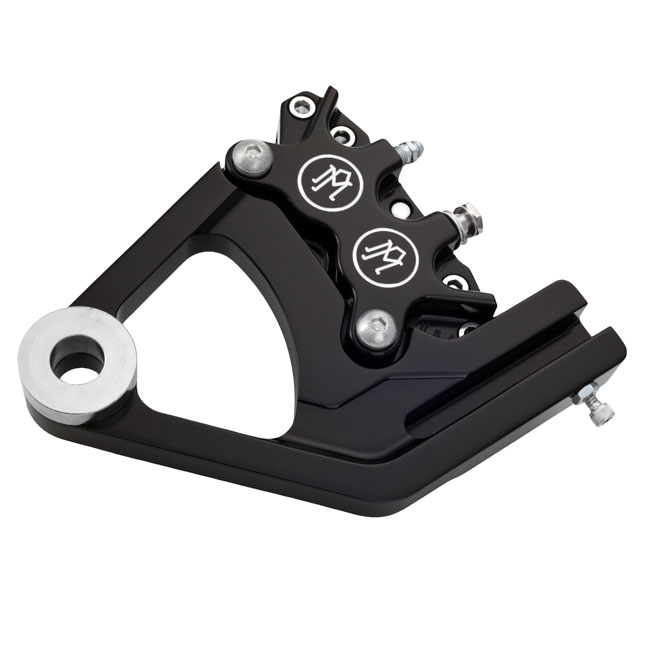 PM, 4-piston one-piece caliper/bracket, rear. Black CC