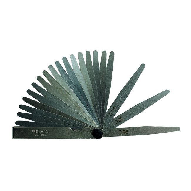 MIB, precision feeler gauge set. 8-piece. 0.03 to 0.10mm
