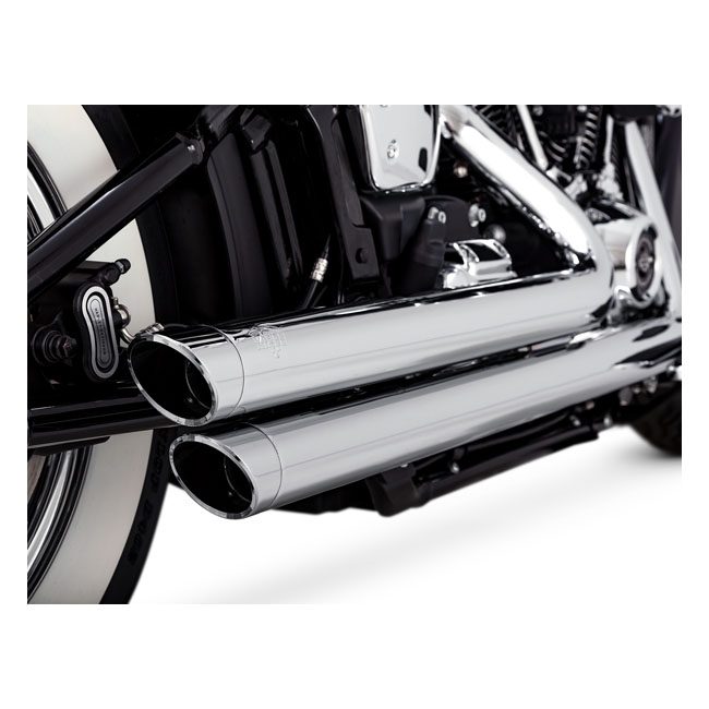 V&H, 2-1/2" Bigshots staggered PCX exhaust. Chrome