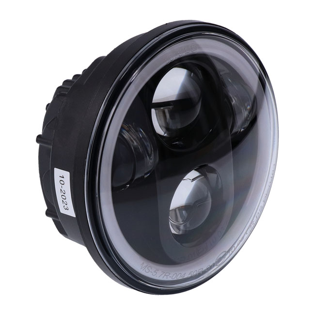 BRIGHT, 5.3/4 INCH LED HEADLAMP UNIT. BLACK