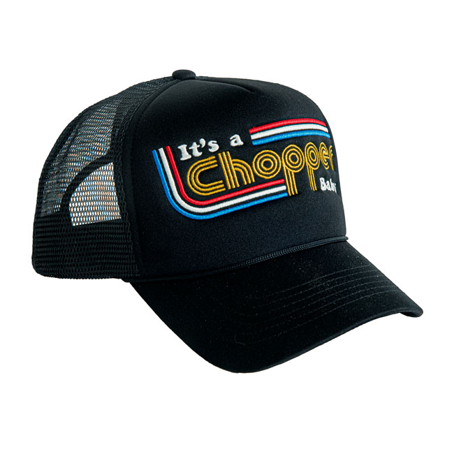 13 1/2 It''s a Chopper baby trucker cap black