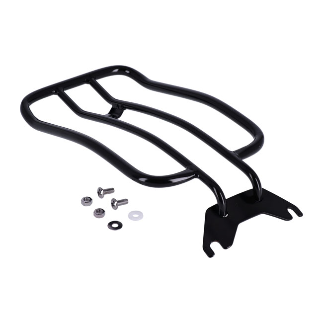 Solo seat luggage rack, 7". Black