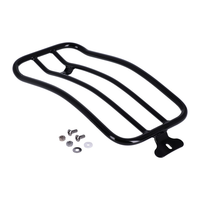 Solo seat luggage rack, 7". Black