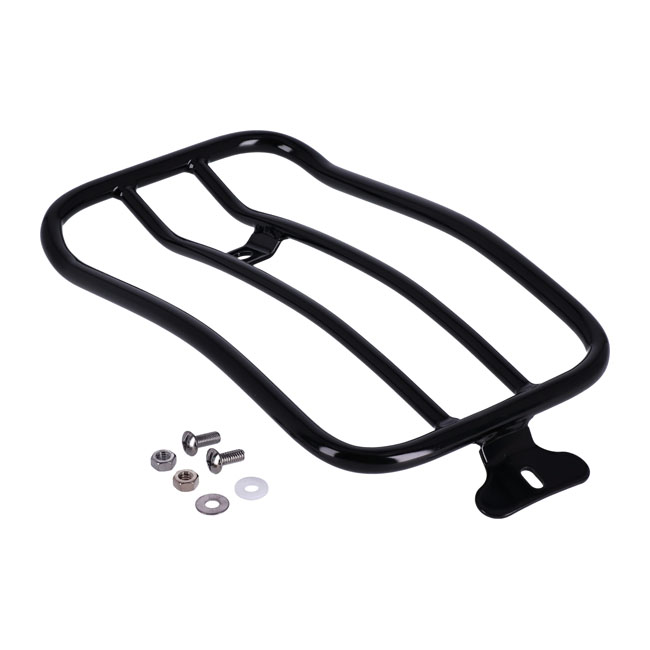 Solo seat luggage rack, 7". Black