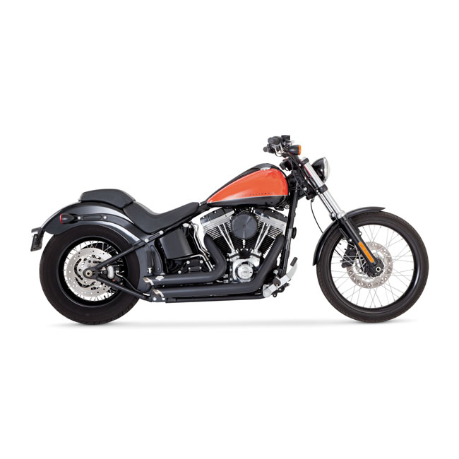Vance & Hines, 2-1/2" Shortshots Staggered exh. PCX. Black