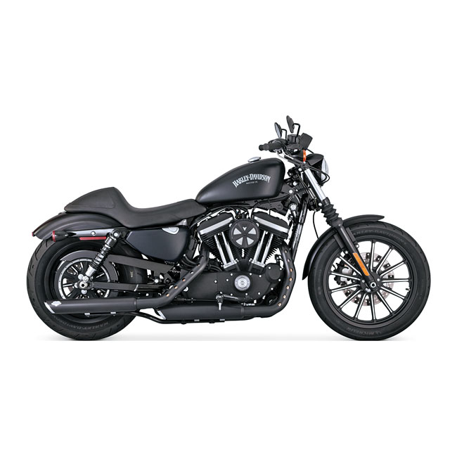 Vance & Hines, Twin Slash 3" slip-on PCX mufflers. Black