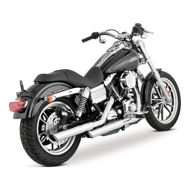 Vance & Hines, 3" Twin Slash slip-on PCX mufflers. Chrome