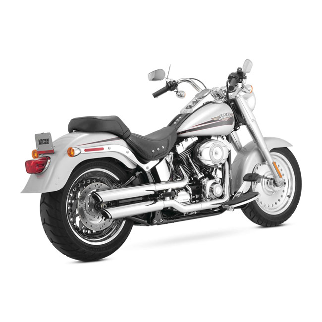 Vance & Hines, 3" Twin Slash slip-on PCX mufflers. Chrome