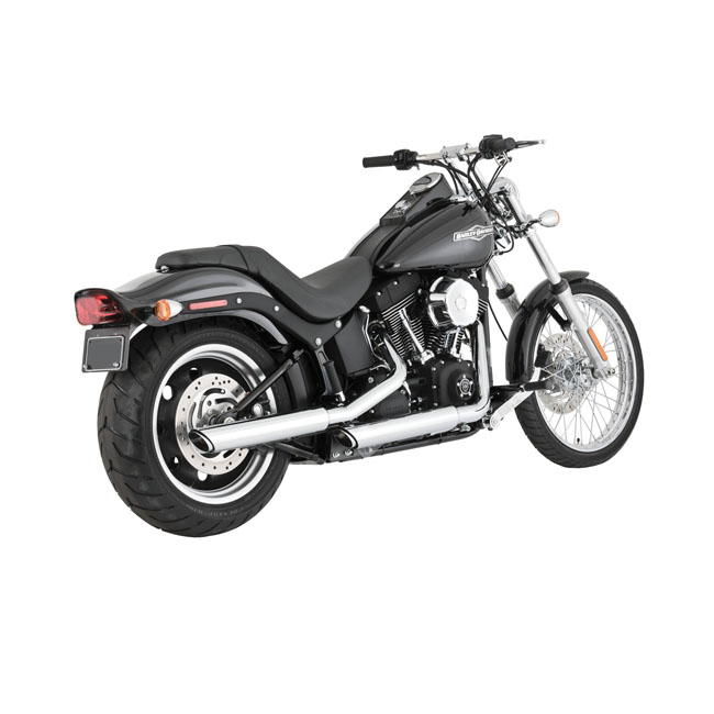 Vance & Hines, 3" Twin Slash slip-on PCX mufflers. Chrome