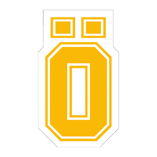 Öhlins ''Ö'' sticker yellow large