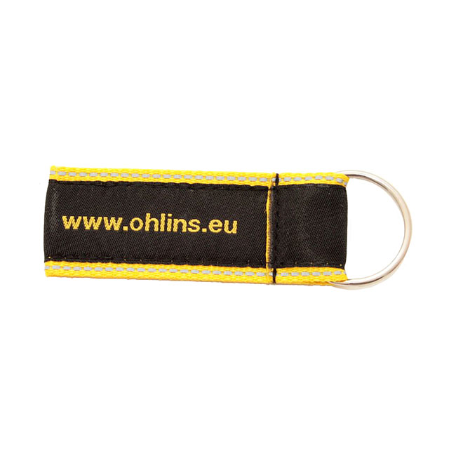 Öhlins Logo keyring black with yellow