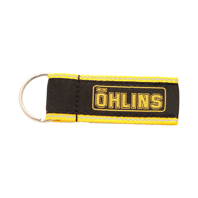 Öhlins Logo keyring black with yellow