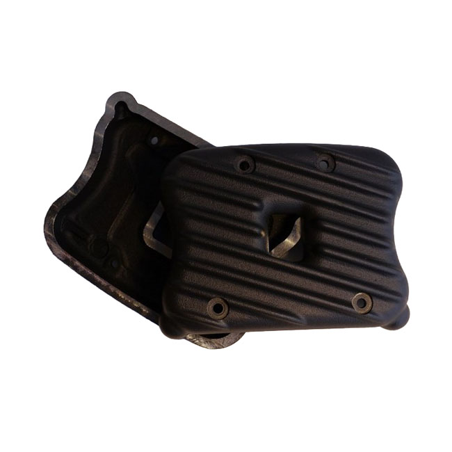 EMD, Sportster Ribster rocker cover set. Black