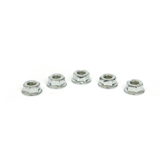 M8 X 1.25 FLANGED LOCK NUT - 25 PACK