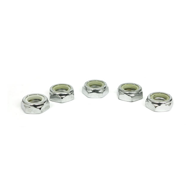 JAM LOCK NUT CHROME, 5/8-11 - 25 PACK