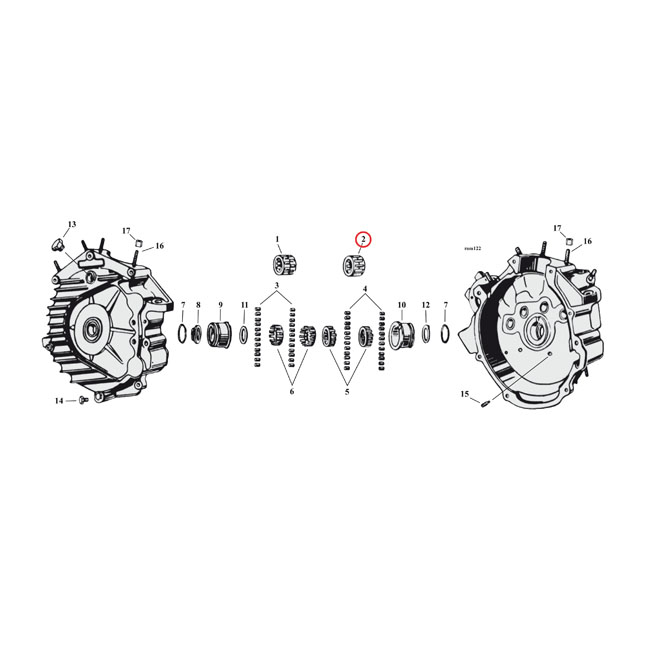 BEARING ASSY, PINION SHAFT +.0010 INCH