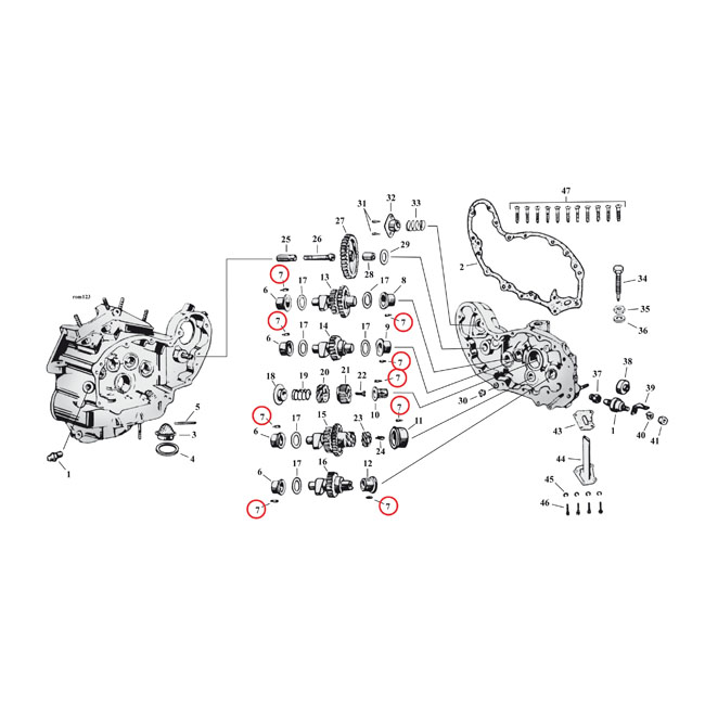 ROLL PIN, CAM BUSHINGS