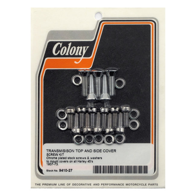COLONY TOP & SIDE COVER SCREW KIT, TRANSMISSION