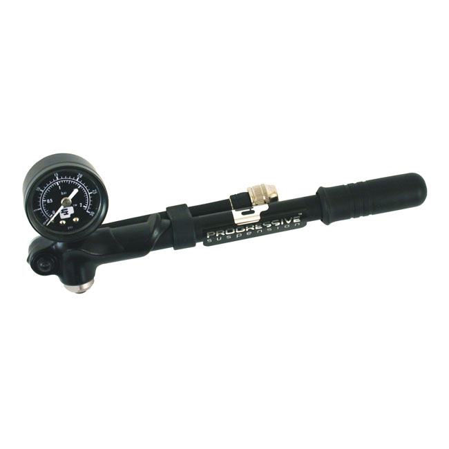 Progressive Suspension, air pump with 300 psi/20.7 bar gauge