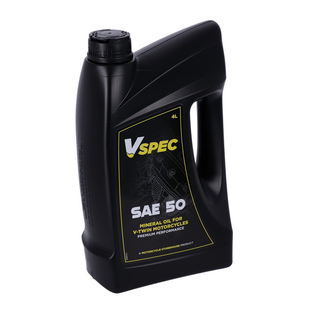VSPEC, SAE 50 (MINERAL) MOTOR OIL. 4 LITER BOTTLE