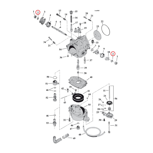 S&S LOCKWASHER, THROTTLE SHAFT