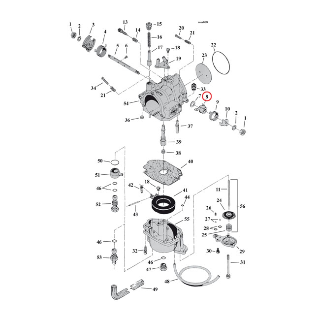 S&S ACTUATOR LEVER, PUMP
