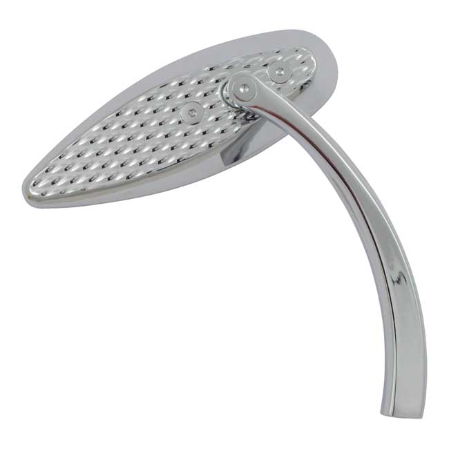 Eye shaped mirror, embossed