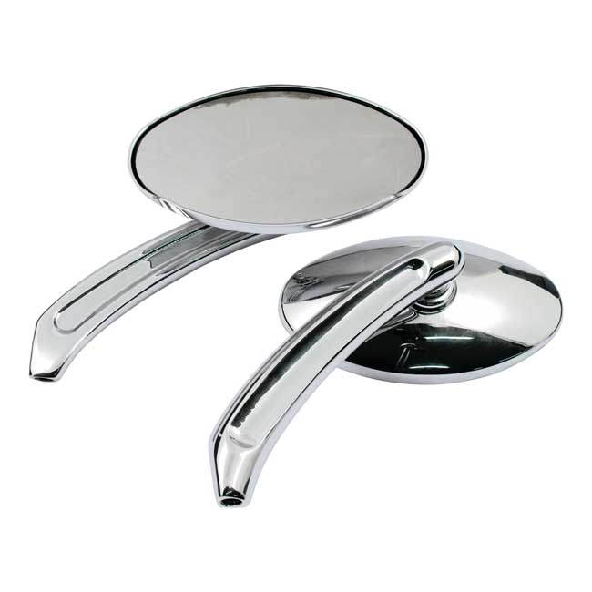 Tripper' mirror set. Chrome