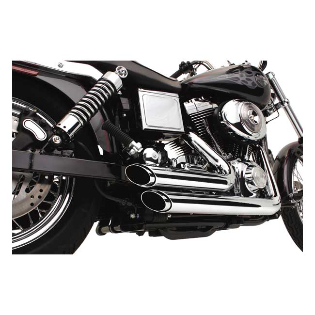 Vance & Hines, 2-1/2" Shortshots staggered exh. Chrome