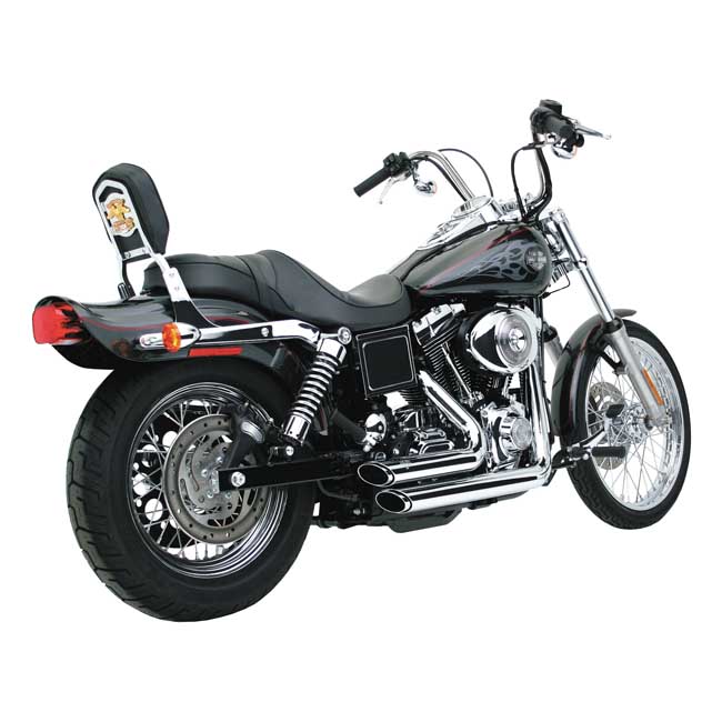 Vance & Hines, 2-1/2" Shortshots staggered exh. Chrome