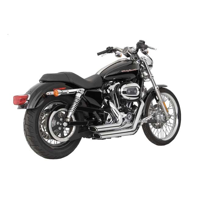 Vance & Hines, 2-1/2" Shortshots staggered exh. Chrome