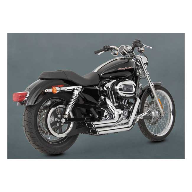 Vance & Hines, 2-1/2" Shortshots staggered exh. Chrome