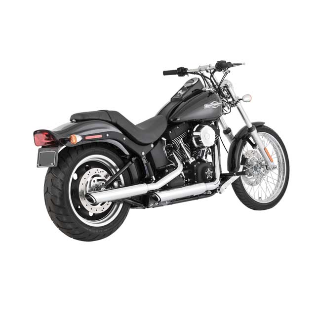 Vance & Hines, 3" Twin Slash slip-on mufflers. Chrome