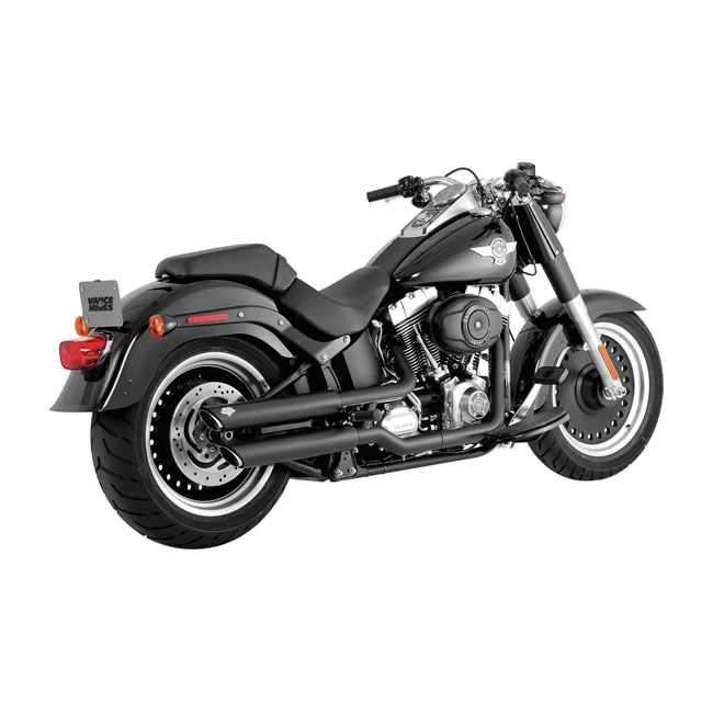 Vance & Hines, 3" Twin Slash slip-on mufflers. Black