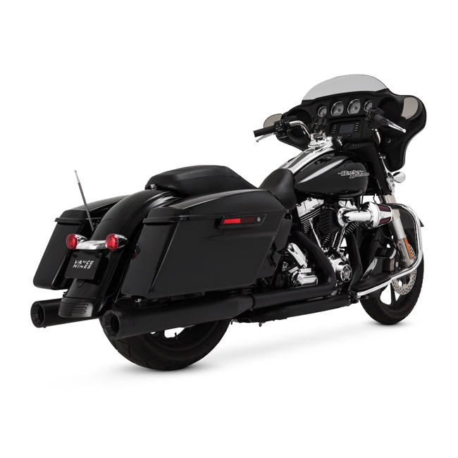 Vance & Hines, 4" Eliminator 400 slip-on mufflers. Black