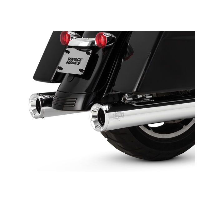 Vance & Hines, 4" Eliminator 400 slip-on mufflers. Chrome