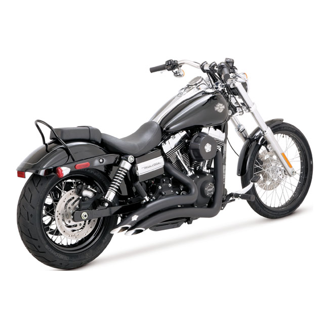 Vance & Hines, 2-1/2" Big Radius 2-2 exhaust. Black