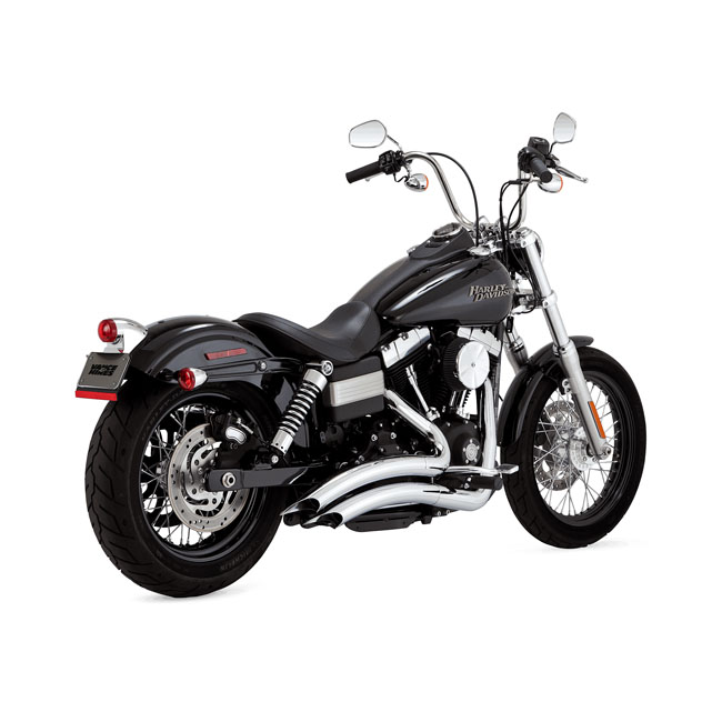 Vance & Hines, 2-1/2" Big Radius 2-2 exhaust. Chrome