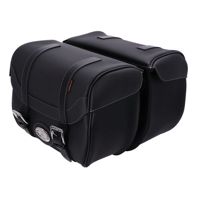 Longride, univ. Iparex saddlebags CIL2037. Black smooth