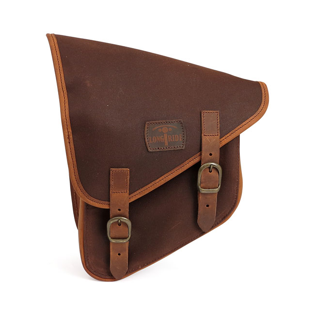 LONGRIDE, WAXED COTTON SWINGARM BAG