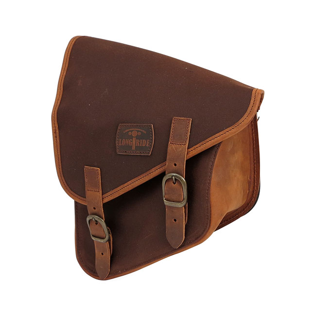 LONGRIDE, WAXED COTTON SWINGARM BAG