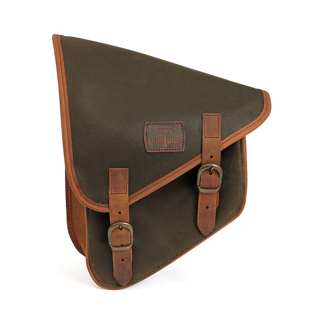 LONGRIDE, WAXED COTTON SWINGARM BAG