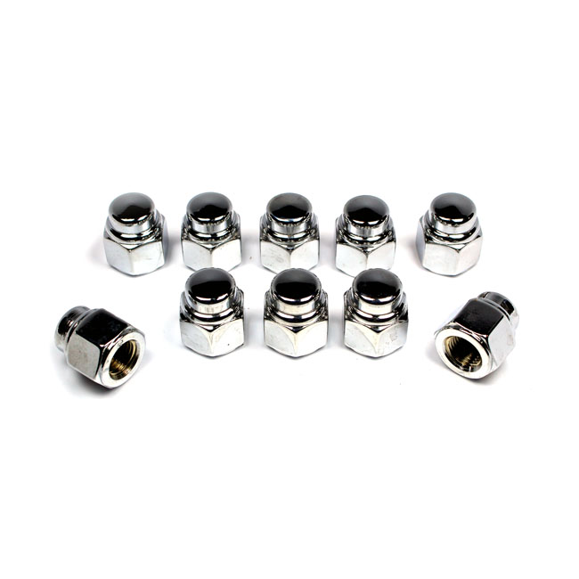Colony, cap nuts M12 (1.25) chrome plated