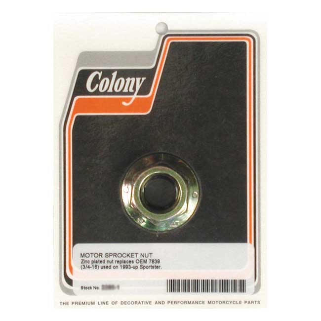 Colony, motor sprocket nut