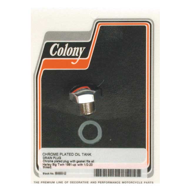 COLONY DOMED HEX DRAIN PLUG