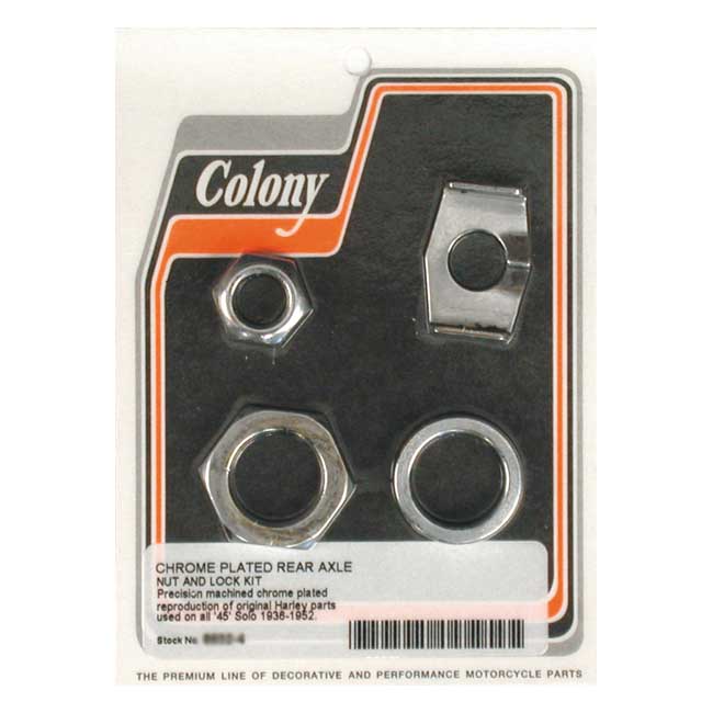 COLONY REAR AXLE NUT & LOCK KIT