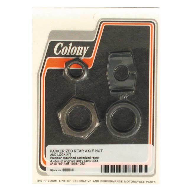 COLONY REAR AXLE NUT & LOCK KIT